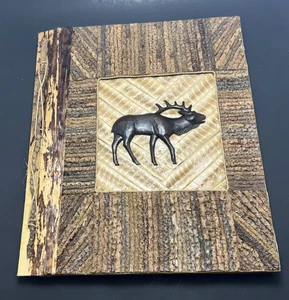 Handcrafted Wooden Photo Album w/ Moose Design by Jeremy Diller – Rustic Decor - Picture 1 of 9