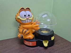 Vintage Garfield Plastic Gumball Machine 1979/1981 NO BOTTOM SEAL Preowned Read - Picture 1 of 14