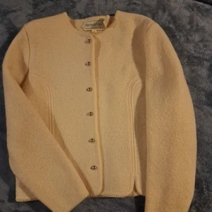 Damen Vintage Wolljacke Elfenbein Größe 14 - Bild 1 von 6