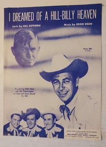 Partituras Eddie Dean con The Frontiersmen "I Dreamed of a Hill-Billy Heaven" - Imagen 1 de 2