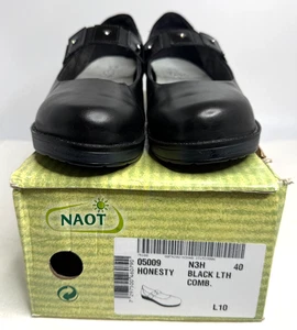 Zapatos de vestir cómodos para mujer Naot Honesty sin cordones Mary Jane negros talla 9 M EE. UU. - Imagen 1 de 4
