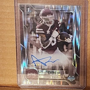 Anthony Evans 2025 Bowman Univ Chrome 1st Bowman Shimmer Auto Mississippi State - Picture 1 of 2