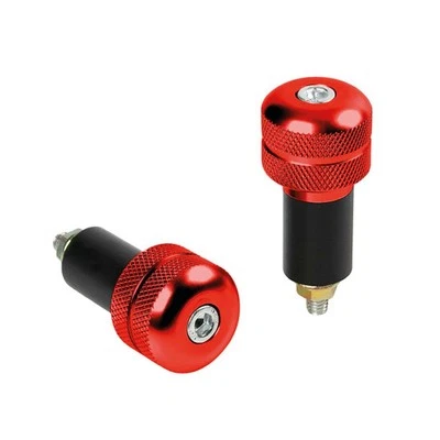 CONTRAPPESI MANUBRIO MOTO STABILIZZATORI BILANCIERI UNIVERSALI ? 17 - 23MM ROSSO - Immagine 1 di 3