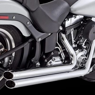 Vance & Hines Big Shots Staggered Chrome Exhaust Harley Softail 1986-2017 - Image 1 of 2