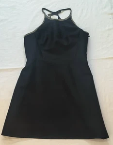 Kate Spade  NY Black Occasion/Cocktail Dress Rhinestone front/back accent Sz. 12 - Picture 1 of 8