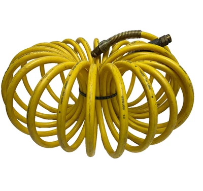 1/2" I.D. NYLON RECOIL AIR HOSE  27'L WITH 2-1/2" FITTINGS - Image 1 of 4