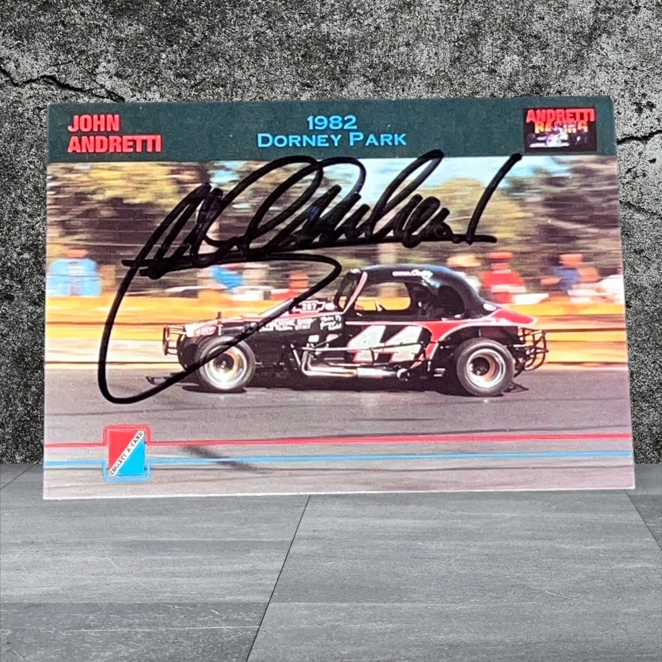 John Andretti NASCAR STAR autographed card 1992 ANDRETTI RACING #54 - Image 1 of 1