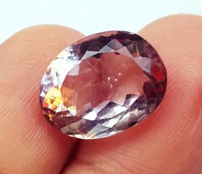 100% Natural Amethyst 8.60 Ct Oval Shape Loose Gemstone Certified - Image 1 of 4