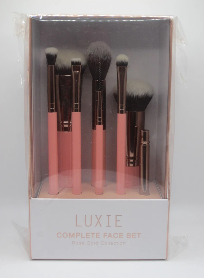 Luxie Complete Face Set Makeup Brush 8 Cosmetic Brushes