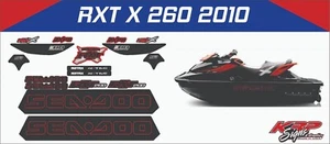 SEADOO RXT X 260 2010 Graphics / Decal / Sticker Kit - Picture 1 of 1