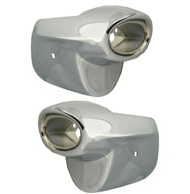 1957 Chevrolet 150 210 Belair Nomad Bumper Corner Rear End Pair Chrome Dii 4062 Foto 1 de 4