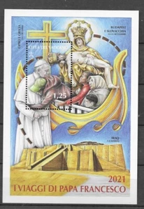 VATICAN 2022 Travels of Pope Francis in 2021 MNH SS SC # 1811 - Picture 1 of 1
