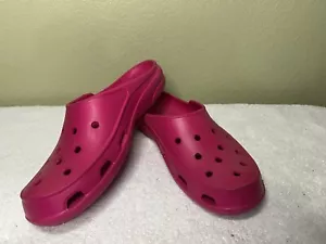 Crocs Clogs Damen 9 heiße rosa Schuhe Gummi Komfort Slipper klassisch - Bild 1 von 8
