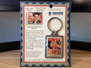 Elvis Aaron Presley 1935-1977 Briefmarke Schlüsselanhänger Poststempel Sammlung - Bild 1 von 3