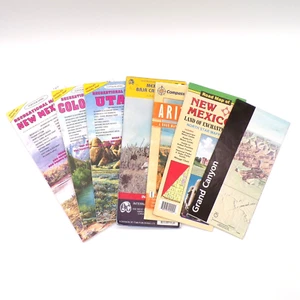 VTG Travel Recreational Maps 7 Utah NM AZ CO Grand Canyon Ephemera Paper Crafts - Picture 1 of 8