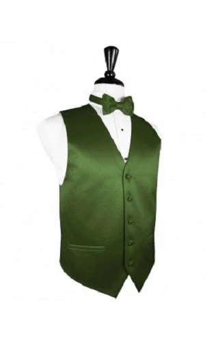 Luxury Satin Solid Tuxedo Vest & Bowtie - Image 1 of 1