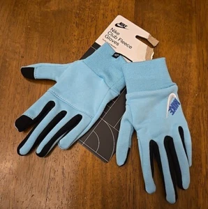 Nike Youth Boys Club Fleece Gloves Black Black Size Small Touch Compatible - Picture 1 of 10