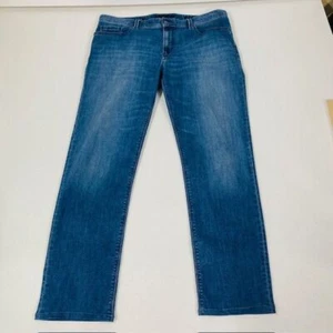 Alberto Luxury Men's Straight Leg Jeans Classic Medium Wash Denim 36x34 - Picture 1 of 12