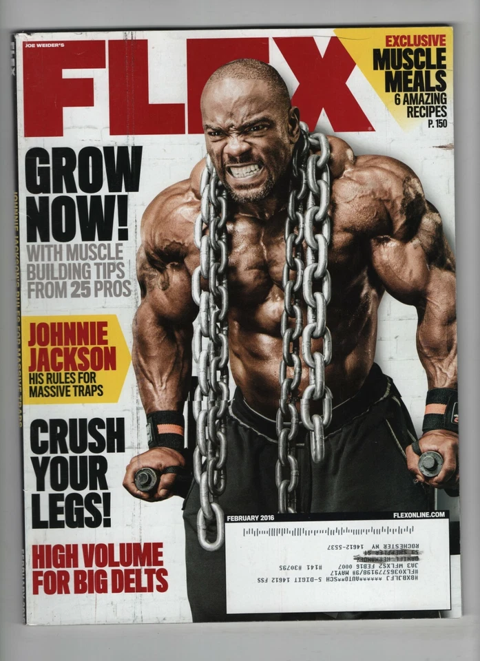 Flex Magazine Johnnie Jackson Juan Morel February 2016 052020nonrh - Image 1 of 1