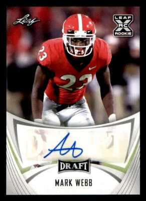 2021 Leaf Draft AUTO #BAMW3 Mark Webb (ref 225469) - Image 1 of 2