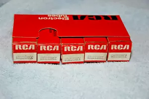 LOT OF 5 NOS RCA (MADE IN GERMANY) E88CC / 6922 TUBES ! GOLD PINS! - Picture 1 of 4