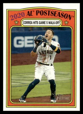 2021 Topps Heritage #23 Carlos Correa   Houston Astros - Image 1 of 2
