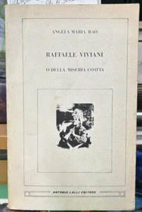 (Teatro) A.M. Rao - RAFFAELE VIVIANI O DELLA MISERIA COATTA - Lalli 1981 - Imagen 1 de 1