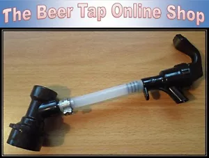 Party tap with beer line & black ball lock disconnect for Cornelius / Corny keg. - Picture 1 of 1