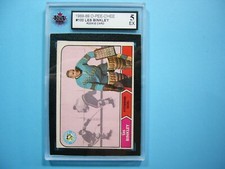 1968/69 O-PEE-CHEE NHL HOCKEY CARD #100 LES BINKLEY ROOKIE RC KSA 5 EX SHARP OPC