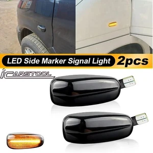 Luces de señalización lateral LED ámbar con lente negra para Mercedes CLK SLK Clase E - Imagen 1 de 24