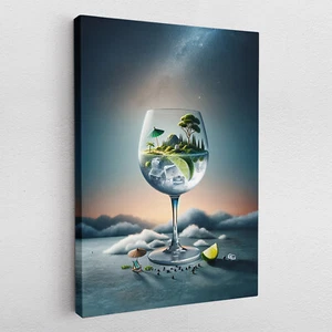 Leinwandbild Poster Acryl Glas Pop-Art Bar Caipirinha surreal abstrakt Cocktail - Bild 1 von 15