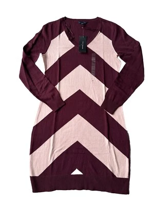 NWT Tommy Hilfiger Women's Long Sleeve Y-Neck Sweater Sweatshirt Dress Size M - Image 1 of 4