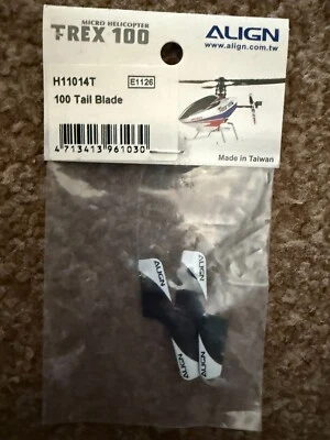 Align T-Rex100 tail Blades , brand new, impossible to find now - Image 1 of 2