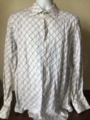 Camisa social masculina Banana Republic L/S tamanho L 16-16-1/2 - Imagem 1 de 4