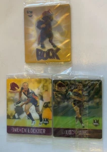2011 NRL FOOTY SWAPZ TAZOS: 3x BRONCOS TAZOS STILL SEALED - Picture 1 of 2