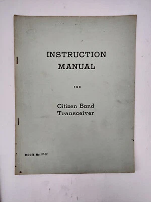 Citizen Band CB Transceiver Manual: Model BA-22 - Vintage and Rare Guide - Image 1 of 4