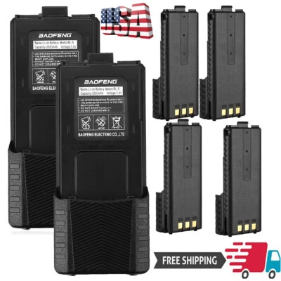 10pcs Baofeng BL-5 3800mAh Extended Battery Compatible with UV-5R UV-5RTP UV-5R - Image 1 of 4