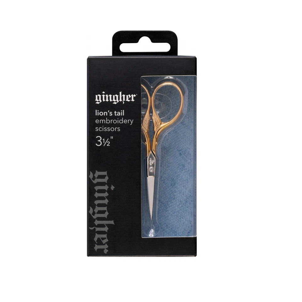 Gingher 3-1/2" Lions Tail Embroidery Scissors, Needlework, Cross Stitch - Image 1 of 1