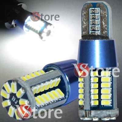 4 PZ Lampade T10 Canbus LED 57 SMD BIANCO Xenon Posizione W5 12V Potentissime!! - Immagine 1 di 4