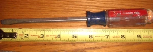 USED CRAFTSMAN #41584 USA 1/4" B -WF SCREWDRIVER FLAT HEAD 10" LONG - Picture 1 of 1