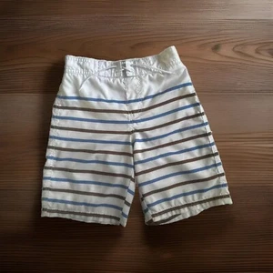 Janie&Jack Swim Trunks Boys Kids , White Stripe, Size 8 US Boy - Picture 1 of 6