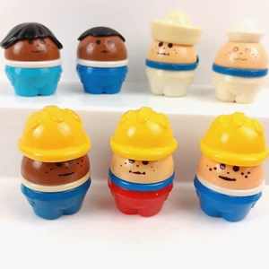 Vintage Little Tikes Toddle Tots Figures Lot Of 7 Construction Sailors Boy Girl - Picture 1 of 13