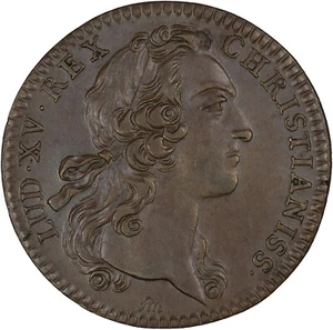 France 1748 Jeton (Chanber des Deniers) GLOSSY ABOUT UNC - Picture 1 of 2
