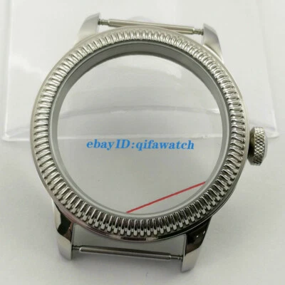 44mm Nueva Caja Reloj Corona Ajuste ETA 6497 6498, Movimiento Gaviota St36 Cuerda Manual Foto 1 de 4