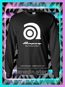 Neu T-Shirt Ampeg Bass Amps Logo Herren Langarmshirt American T-Shirt - Bild 1 von 5