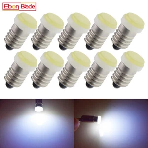 10Pcs 12V E10 LED COB 1W Screw Led Bulb Light Lamp Torch Bike Bicycle Light - Bild 1 von 7