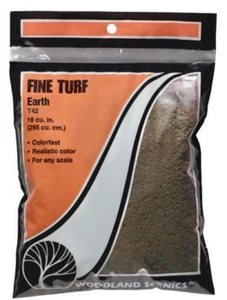Woodland Scenics T42 Earth Turf 21.6 cu in (353 cu cm) Bag - Picture 1 of 1