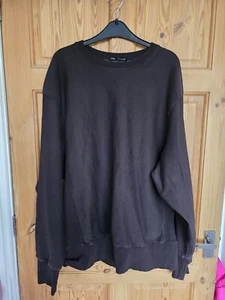 Damen Zara Braun Oversize Longline Sweatshirt Pullover Größe M - Bild 1 von 2