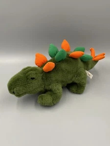 RBI Green Dinosaur Hand Puppet Ron Banafato Orange Back Spikes Plush Stuffed - Picture 1 of 11