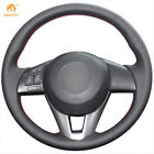 Diy Leather Steering Wheel Cover For Mazda Cx-5 Mazda 3 Mazda 6 Scion Ia #Mz04